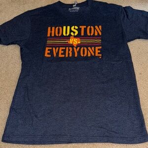 MEN - HOUSTON Blue Short Sleeve Tee - Size Medium